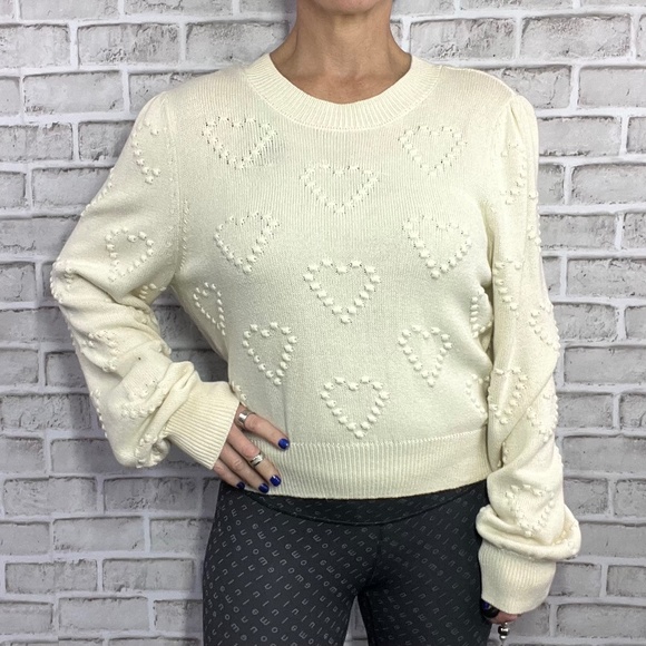 |•Z SUPPLY•| Adorable Heart Sweater Size Large - Picture 1 of 9
